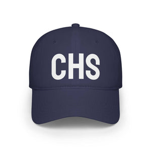 CHS Baseball Hat in soft cotton twill with embroidered logo and adjustable Velcro strap for a sleek, comfortable fit