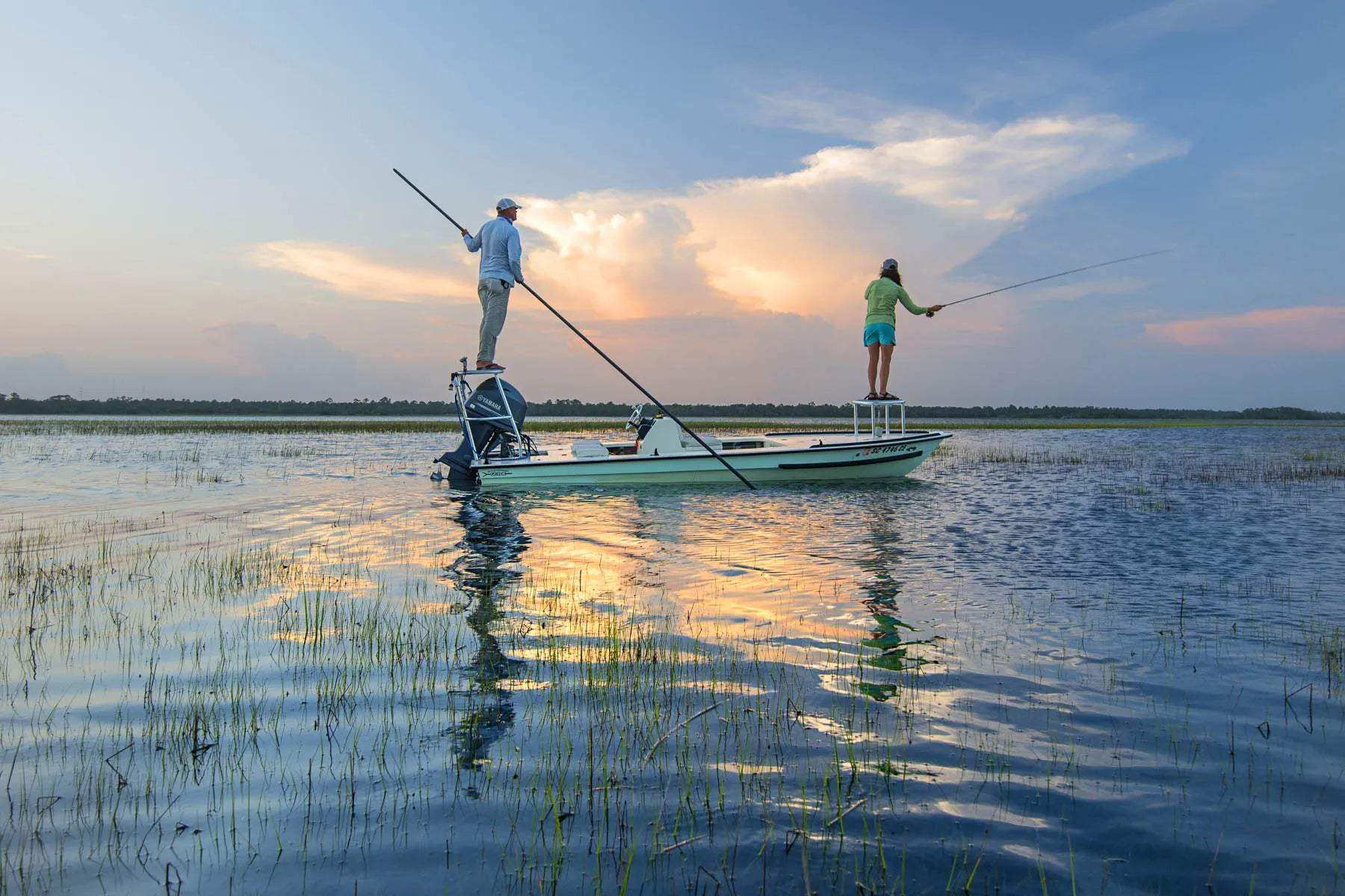 Oystaflage LS Performance Shirt for Lowcountry fishing with UPF 45+ sun protection and quick-dry fabric