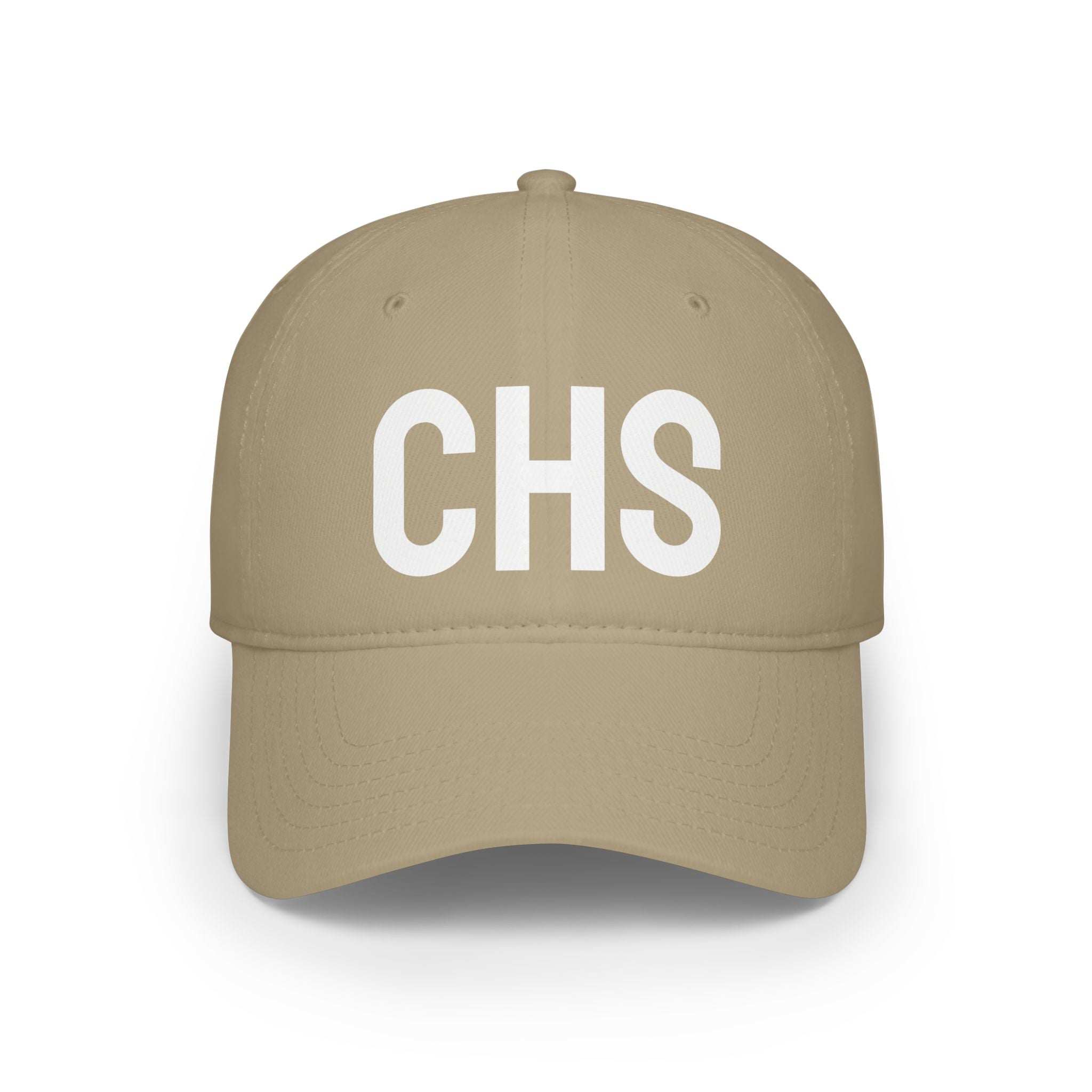 CHS hat in soft cotton twill with low-profile fit and embroidered logo