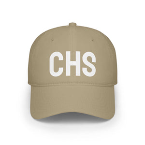 CHS hat in soft cotton twill with low-profile fit and embroidered logo