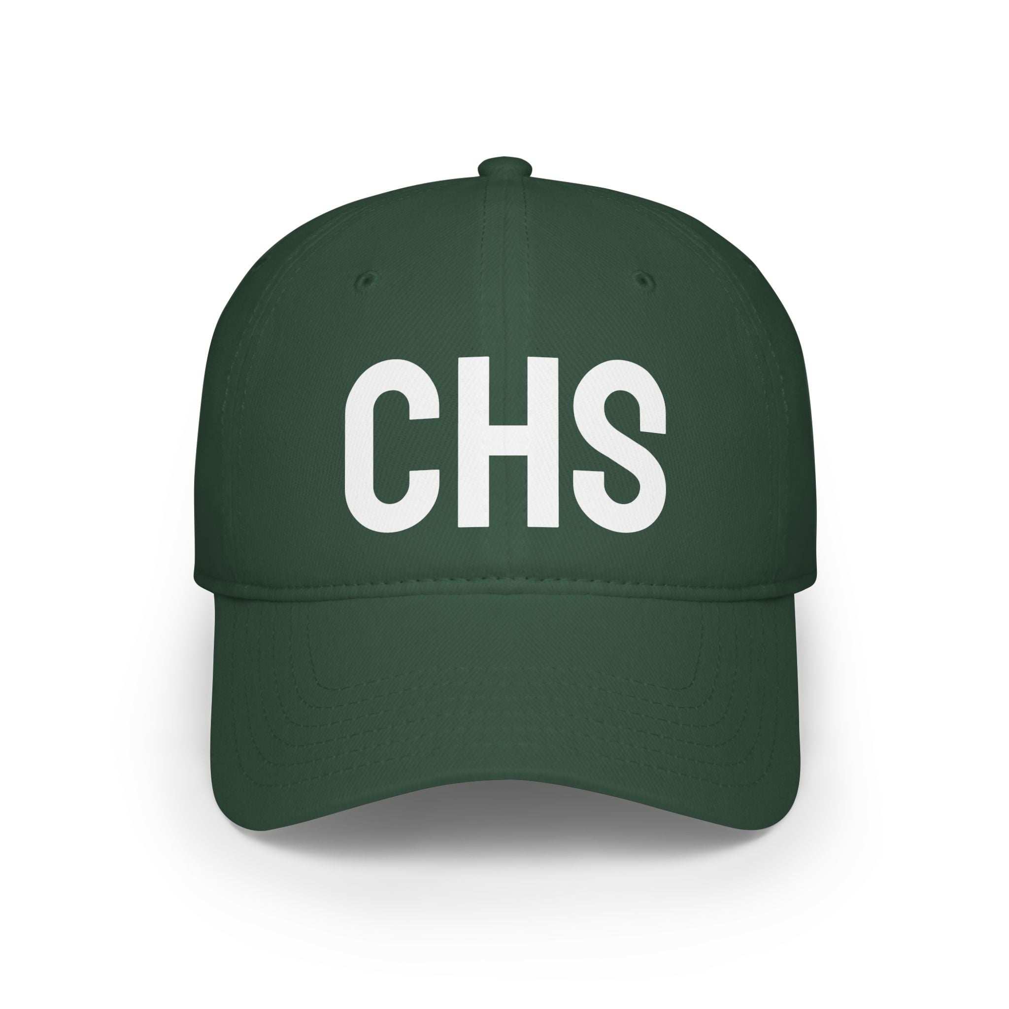 CHS  hat in soft cotton twill with embroidered logo and adjustable Velcro strap