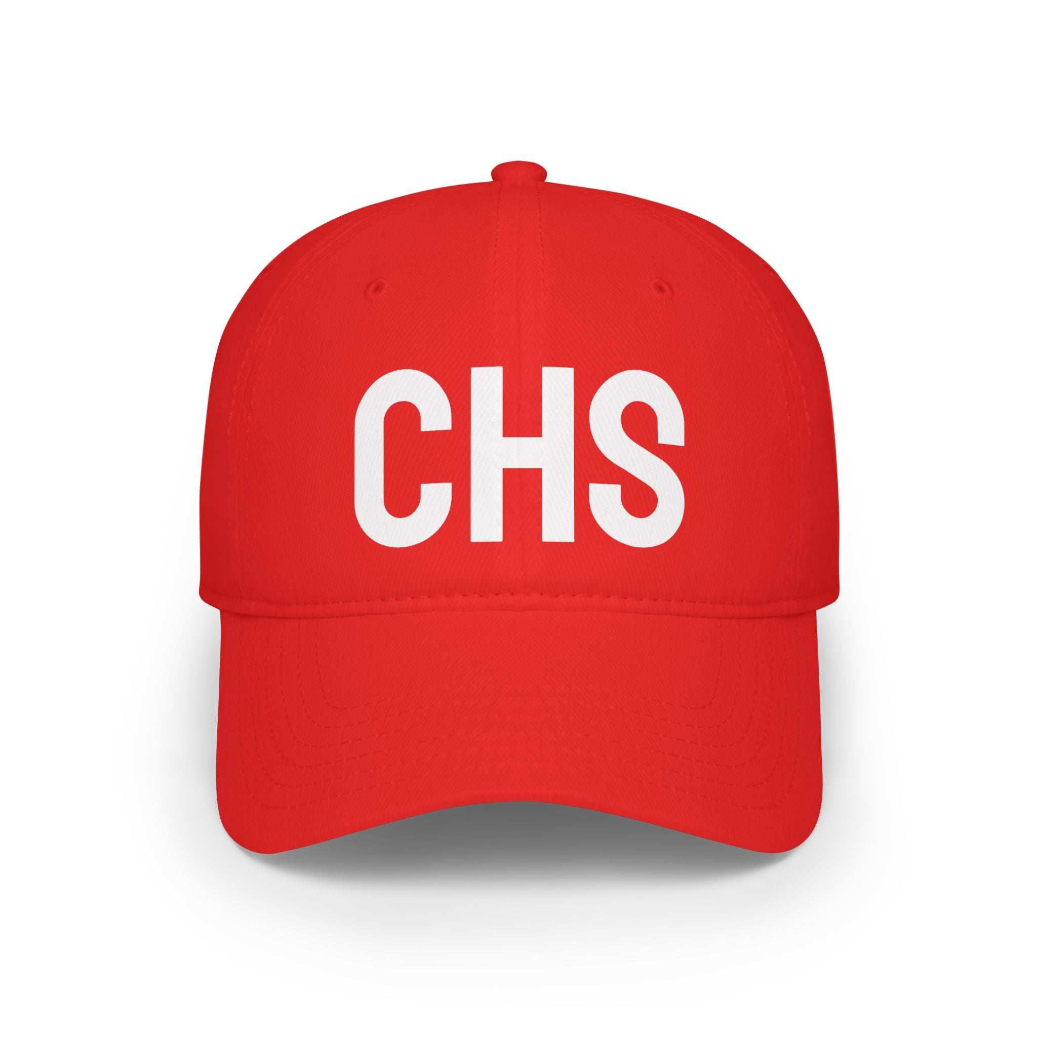 CHS hat made of 100% cotton twill with embroidered logo and adjustable Velcro strap