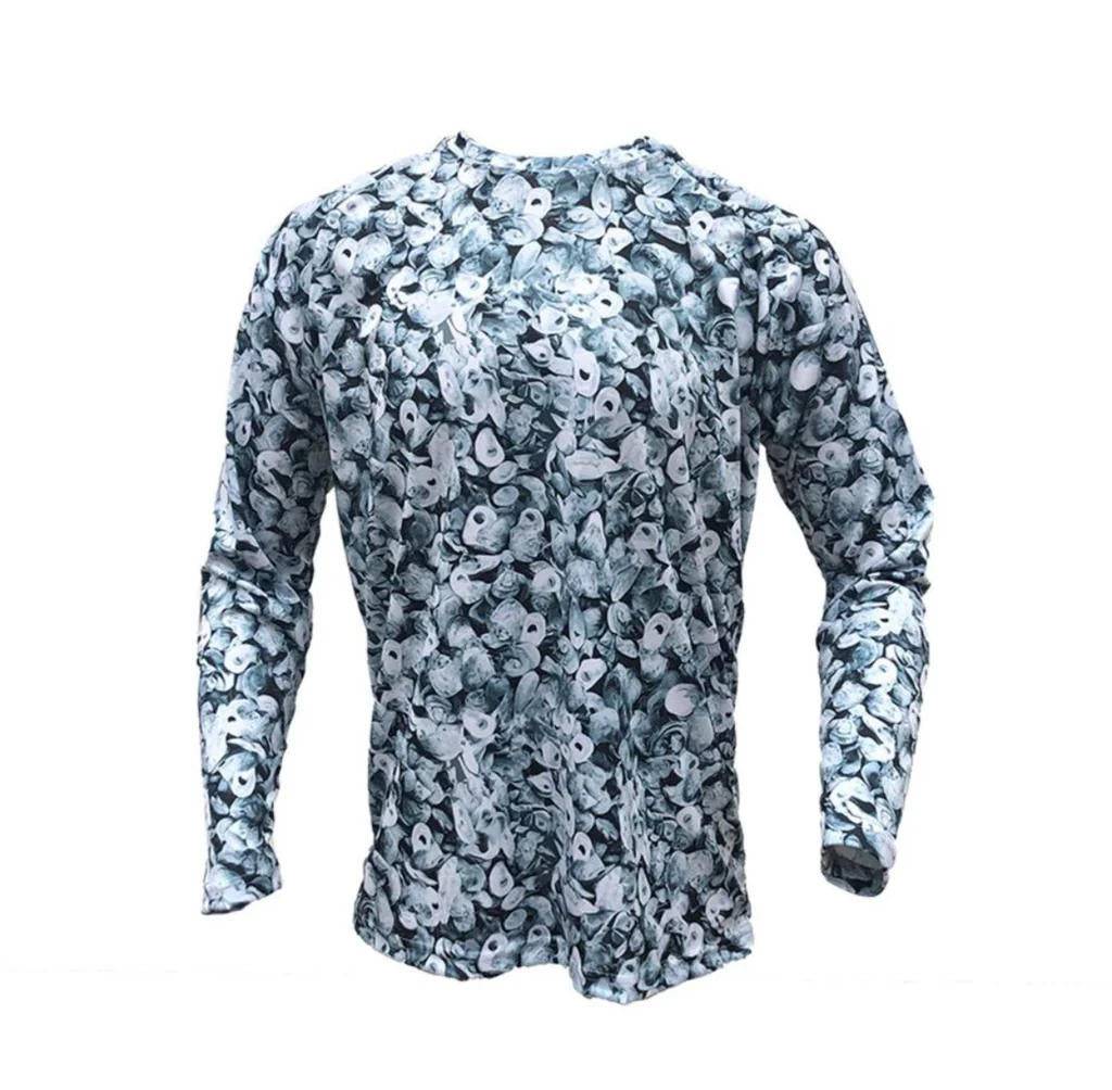 Blue Point LS Performance Shirt with oyster design, UPF 45+ sun protection, lightweight and quick-dry fabric